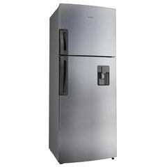 Nevera Whirlpool No Frost Congelador Superior 435 Litros Gris