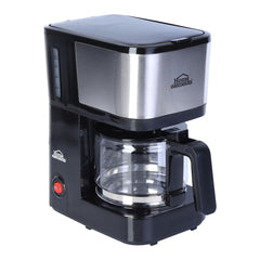CAFETERA 6 TAZAS NEGRA VASO DE VIDRIO