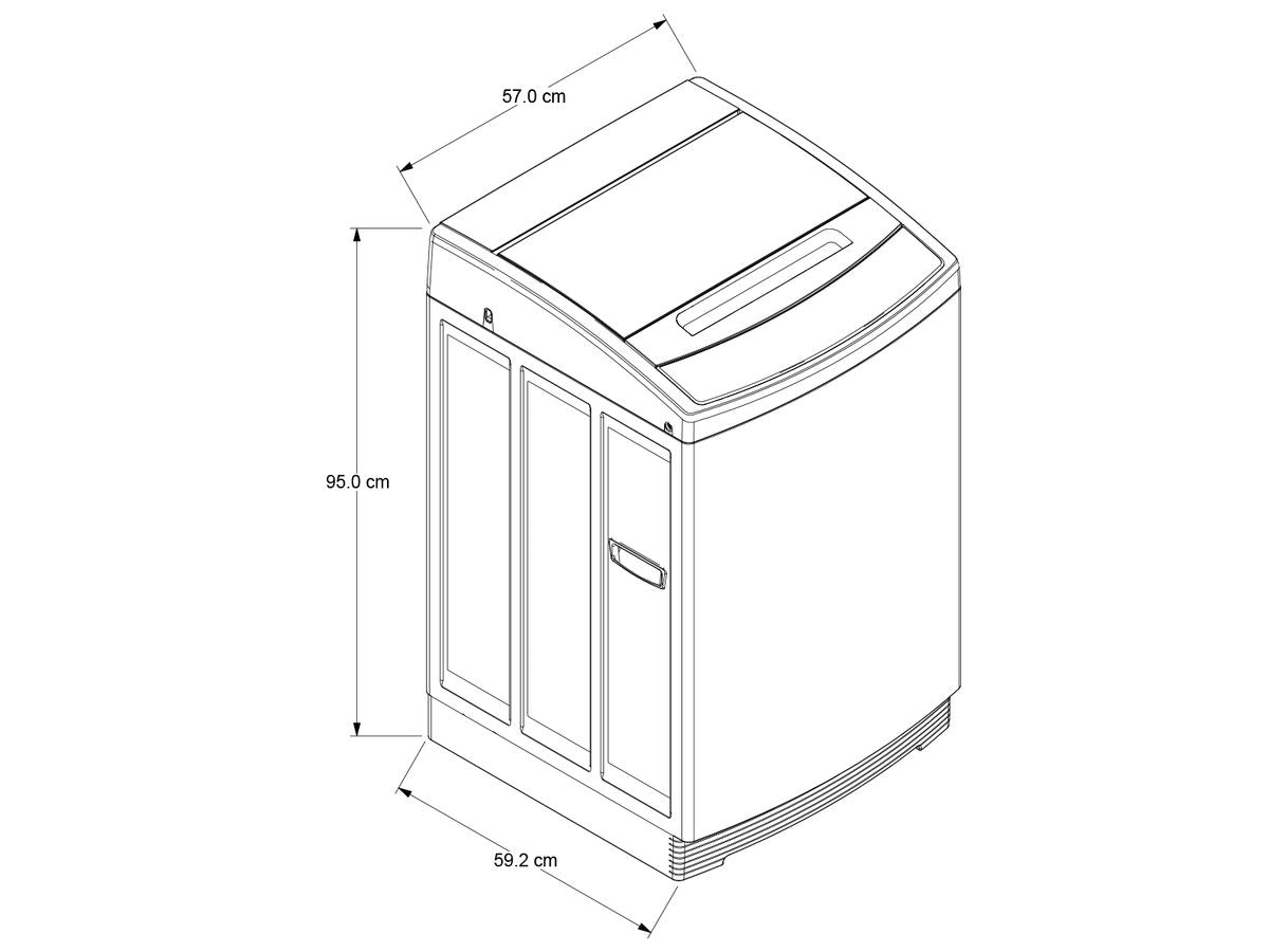 Lavadora WHIRLPOOL Carga Superior 12 Kilogramos WWI12ASHLS Gris