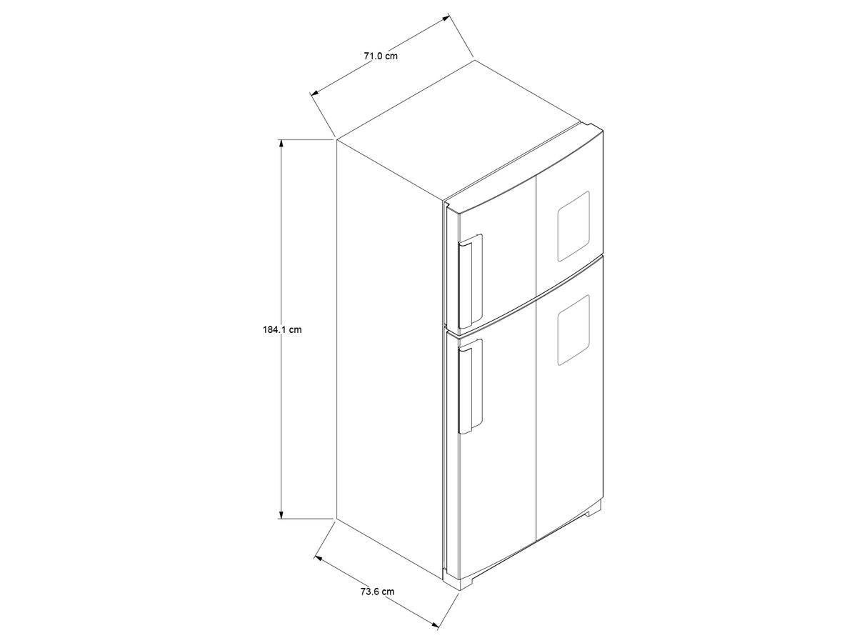 Nevera WHIRLPOOL No Frost Congelador Superior 435 Litros WRW45AKTWW Gris