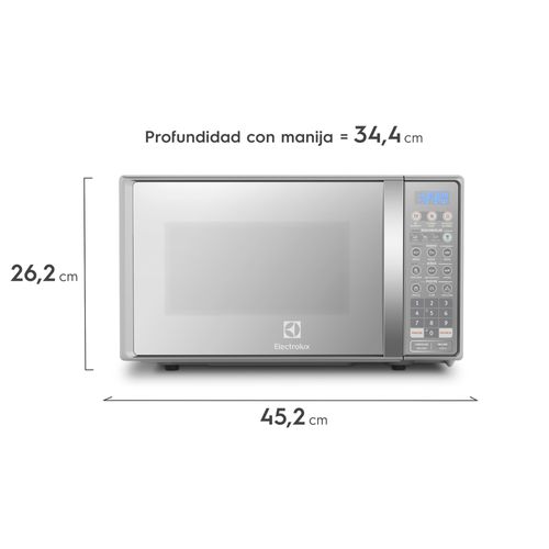 Horno Microondas ELECTROLUX 0.7 EMDO20 Gris, 0.7