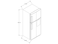 Nevera Whirlpool No Frost Congelador Superior 435 Litros Gris