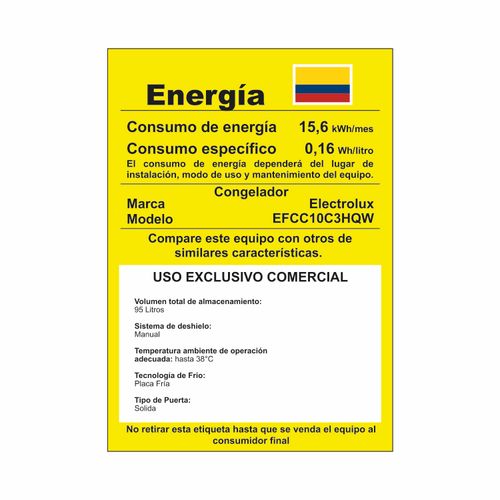 Congelador Horizontal 100 Lts