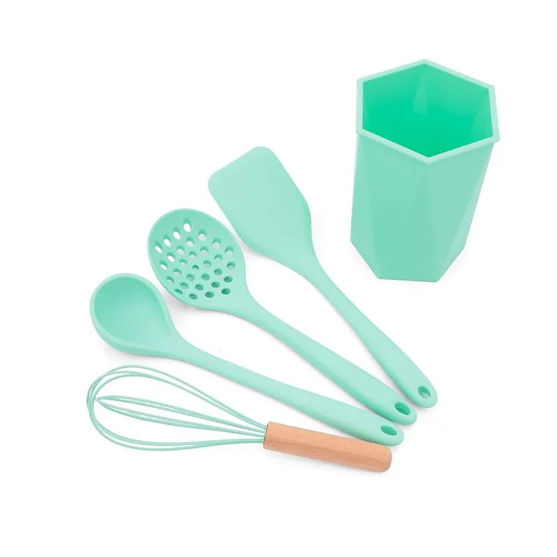 Set X4 Utensilios+Base Menta Marca Universal