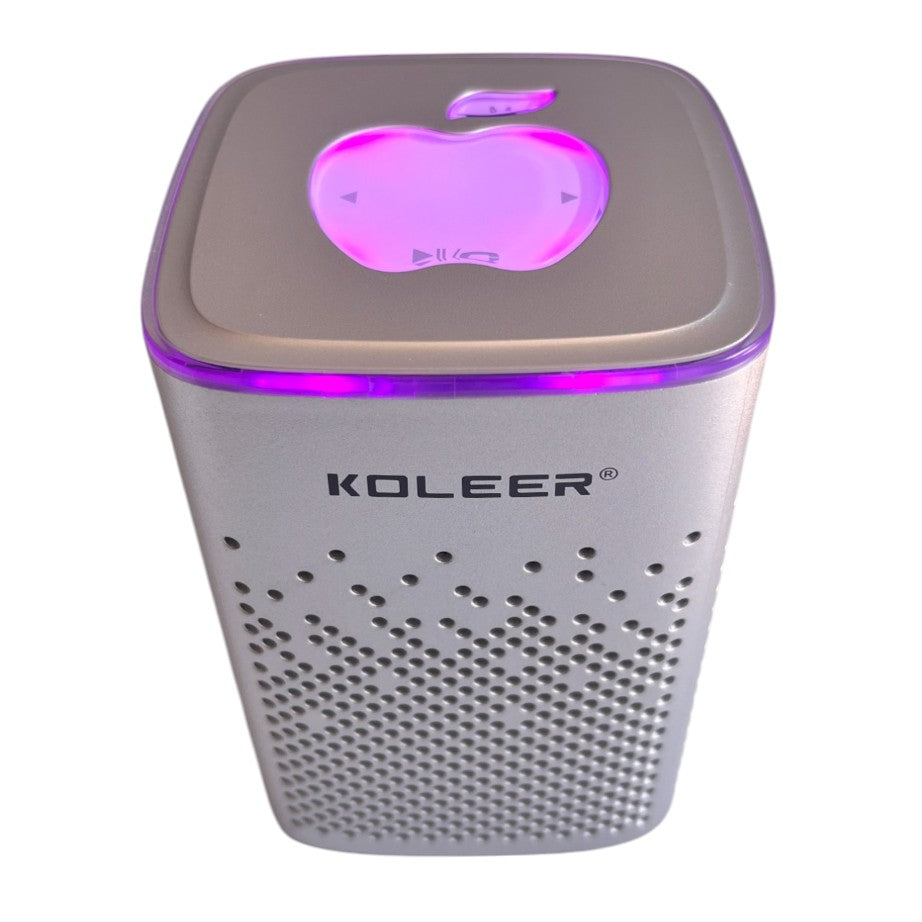 Parlante Bluetooth Koleer S818 Portátil 10W con Luces LED y Radio FM