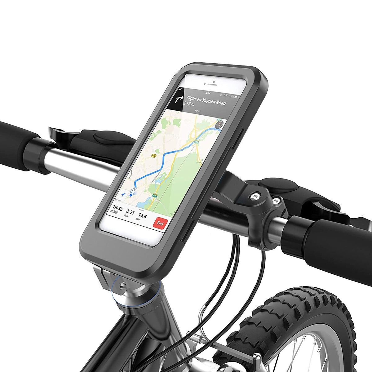 Soporte para celular bicicleta o moto móvil 360 grados