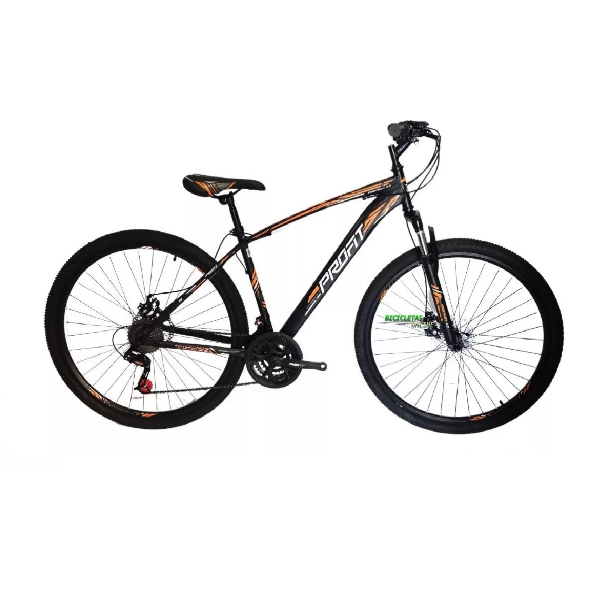 Bicicleta Profit Aspen 8 Velocidades Rin 29 Color Negro/naranja Tamaño Del Marco M