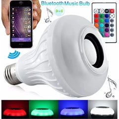 Bombillo parlante bluetooth luces multicolor con control