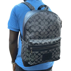 Morral de hombre grande Coach cuerina importado