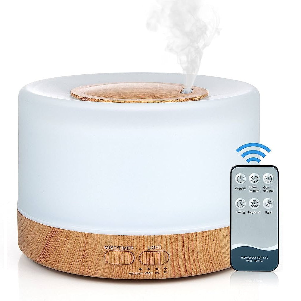 Humidificador difusor de aire con luces led control remoto y esencia