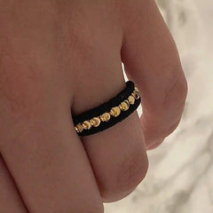 Anillo tejido oro laminado 18K 1 línea completa italiano Ref AI2