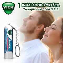 Inhalador vick para alergias descongestivo nasal tipo llavero