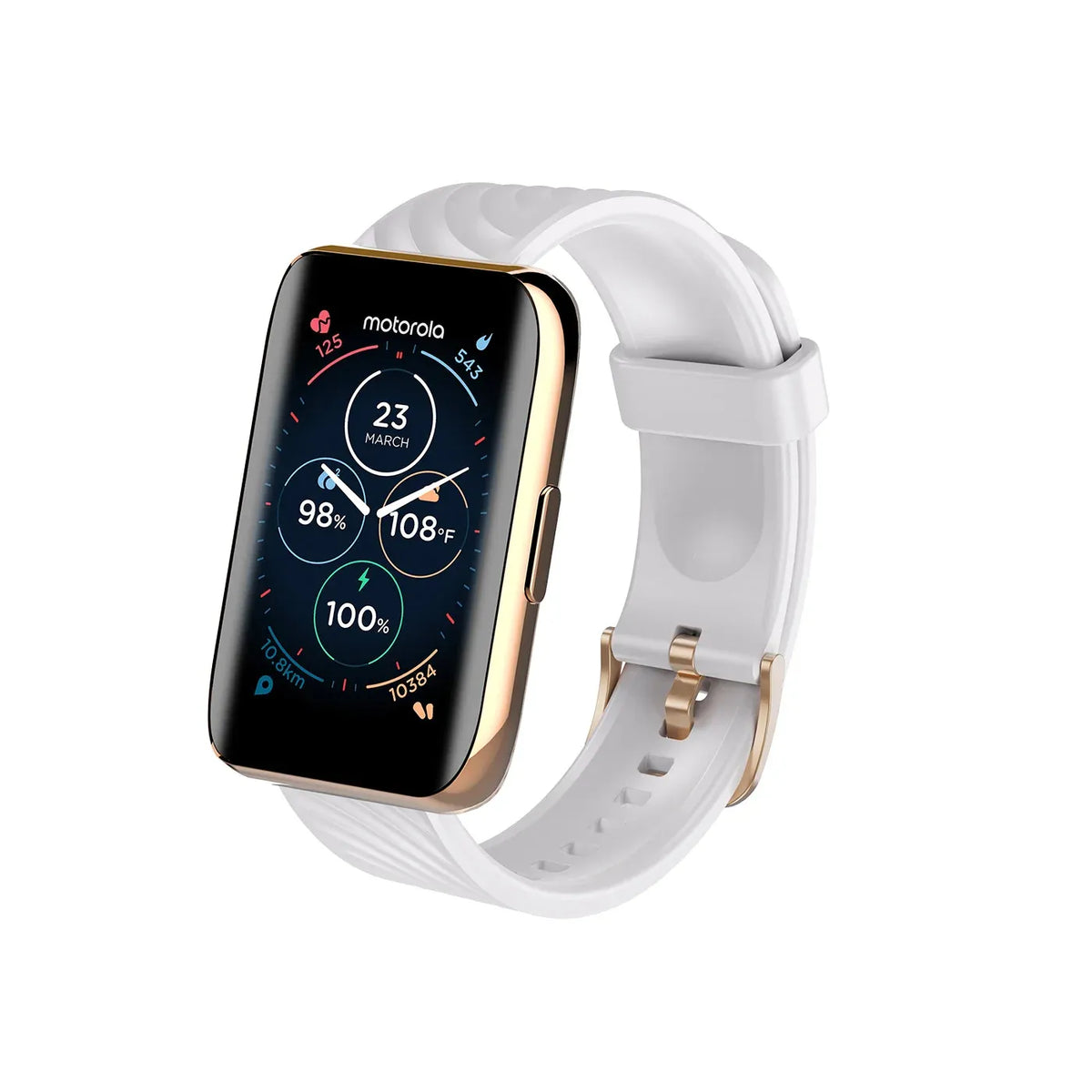 Reloj MOTOROLA Moto Watch 40 39.8 mm Caja de Alumino Blanco