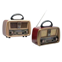 Radio con USB FM bluetooth recargable vintage retro FX172