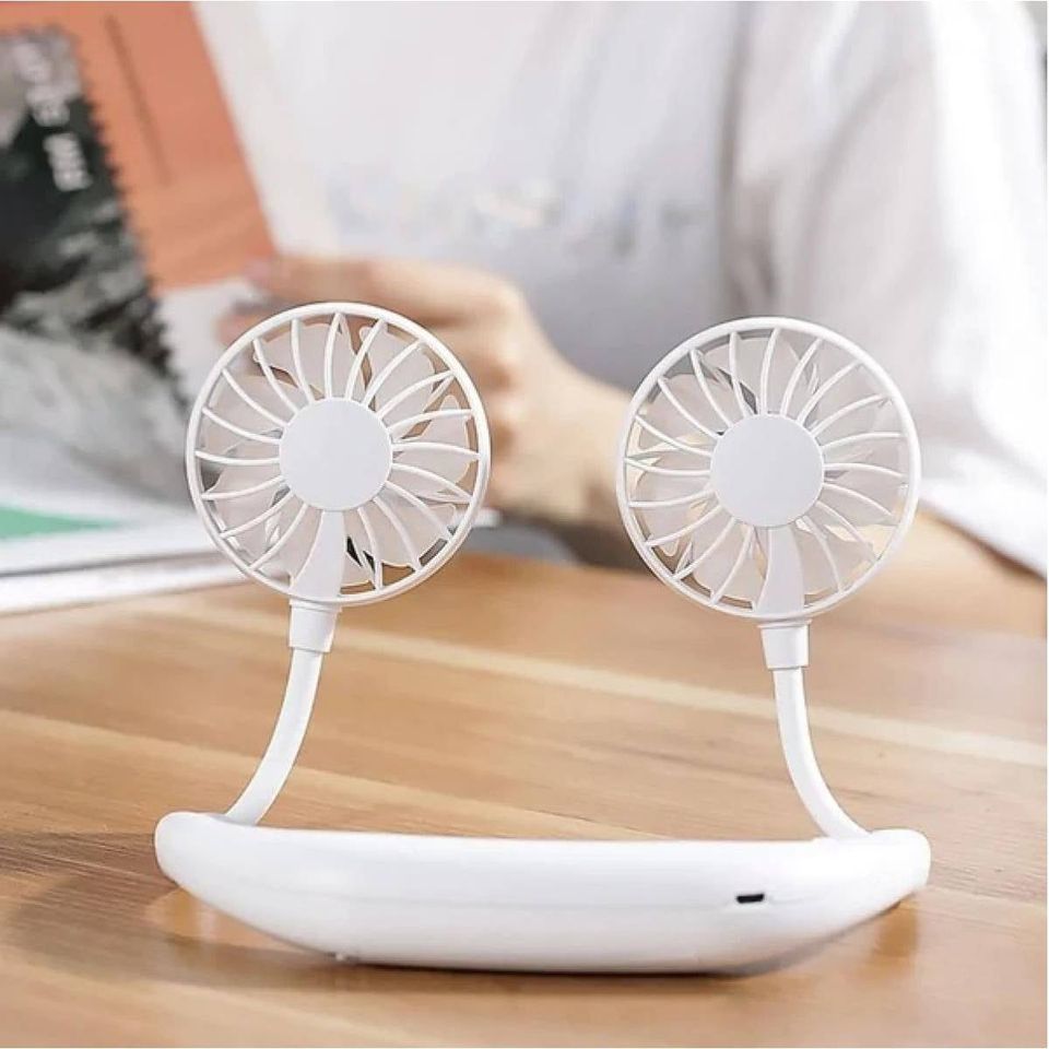 Ventilador de cuello recargable para caminatas oficina deporte