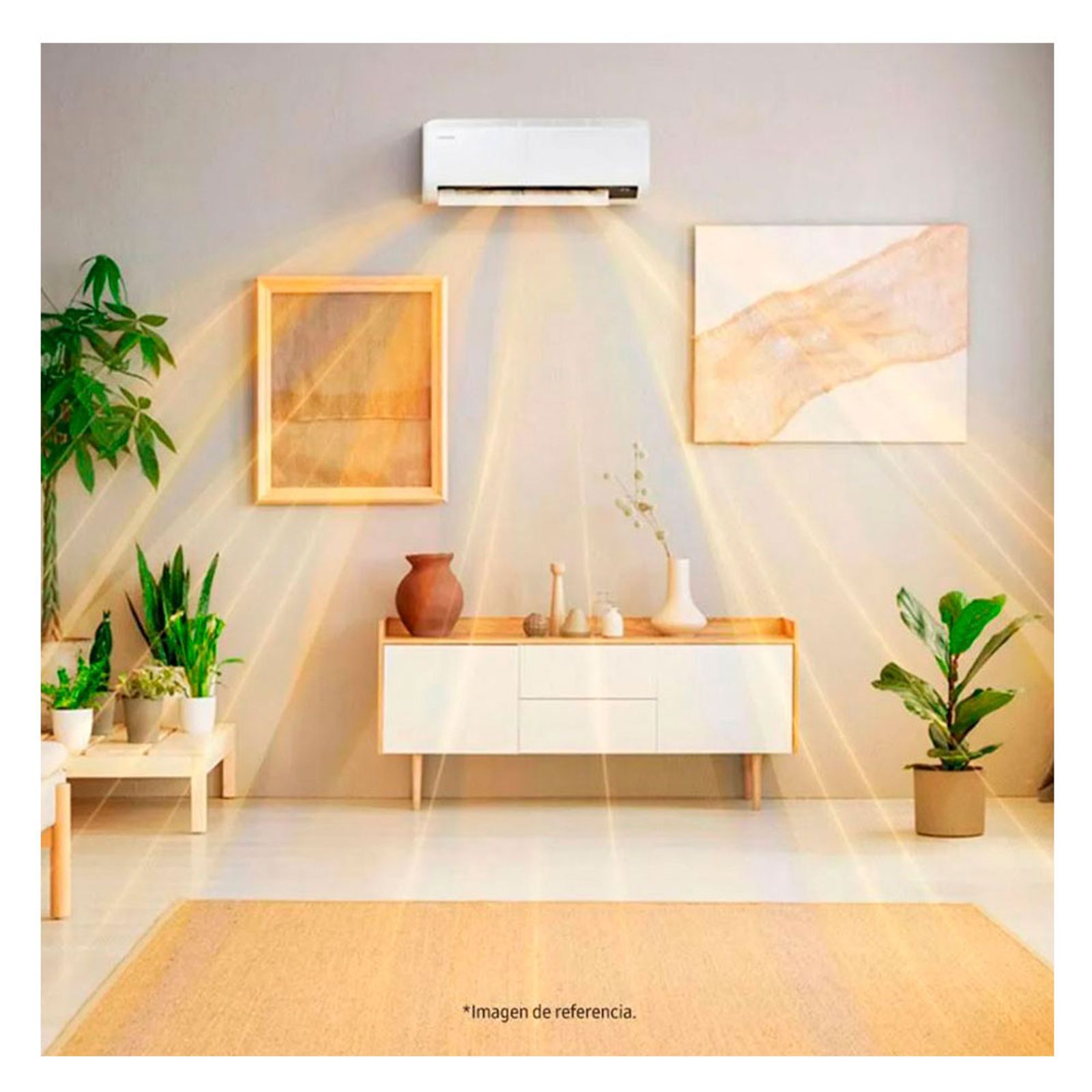 Aire acondicionado SAMSUNG 9.000 Btu Tipo Split Inverter 220V blanco AR09CVFZAWK/CB