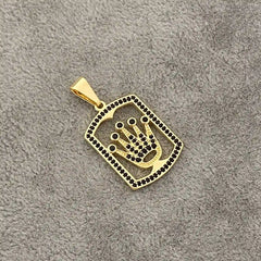 Dije oro laminado 18K Marco Rolex Circonias 3.3cm Ref 23087