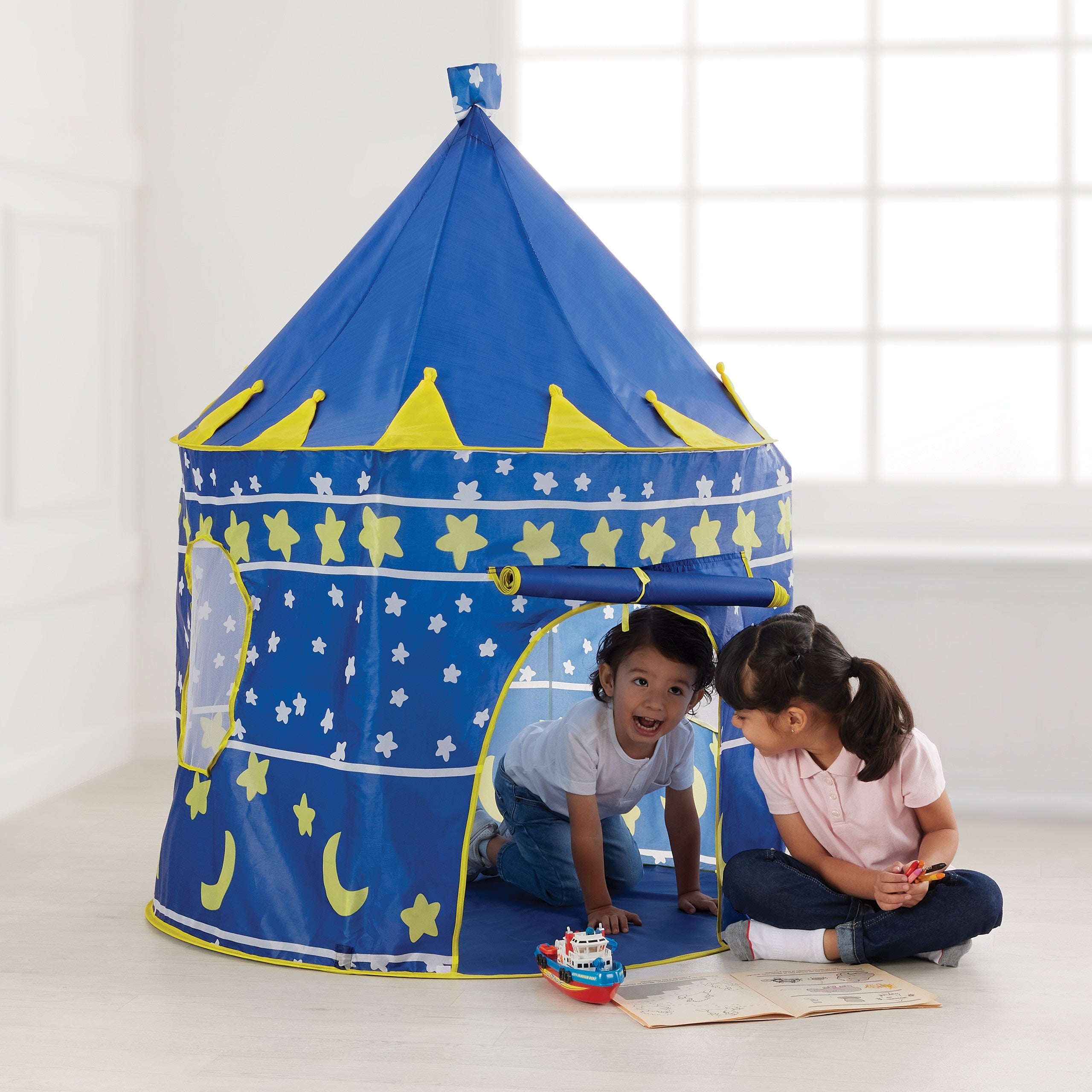 Carpa castillo infantil portátil desarmable para niño y niña