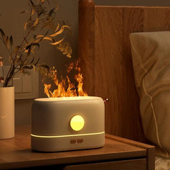 Humidificador ambientador de hogar efecto de llamas y luces