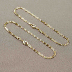 Pulsera manilla oro laminado 8K tejido chino 3mm Ref 53887