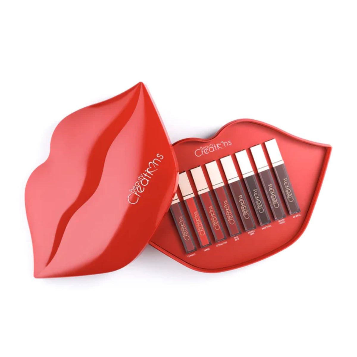 Set De Labios Beauty Creations Kisses Seal The Deal - Red Matte Lipgloss