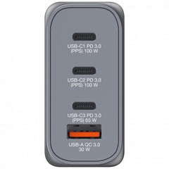 Cargador de pared GaN de 100 W de 4 Puertos