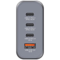 Cargador de pared GaN de 140 W de 4 puertos