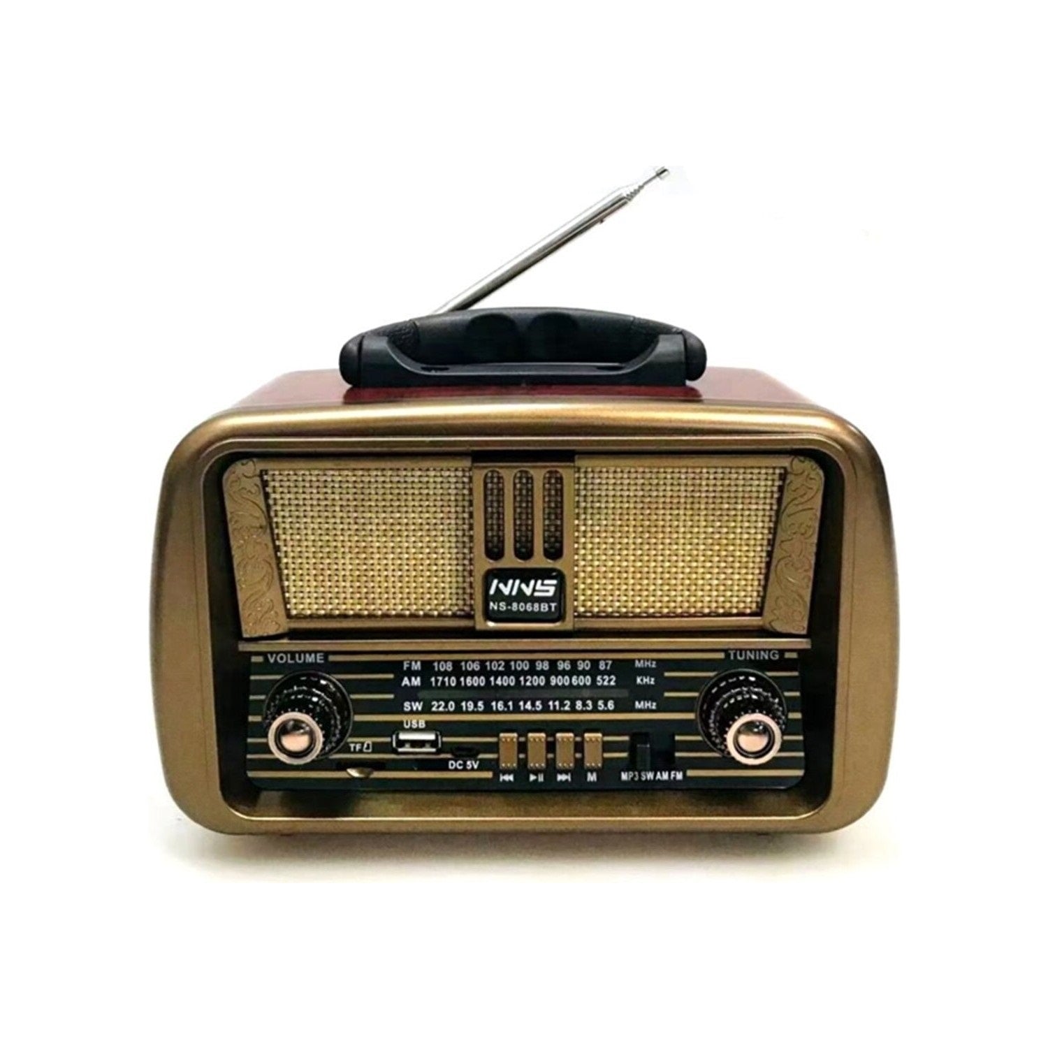 Radio con USB FM bluetooth recargable vintage retro FX172