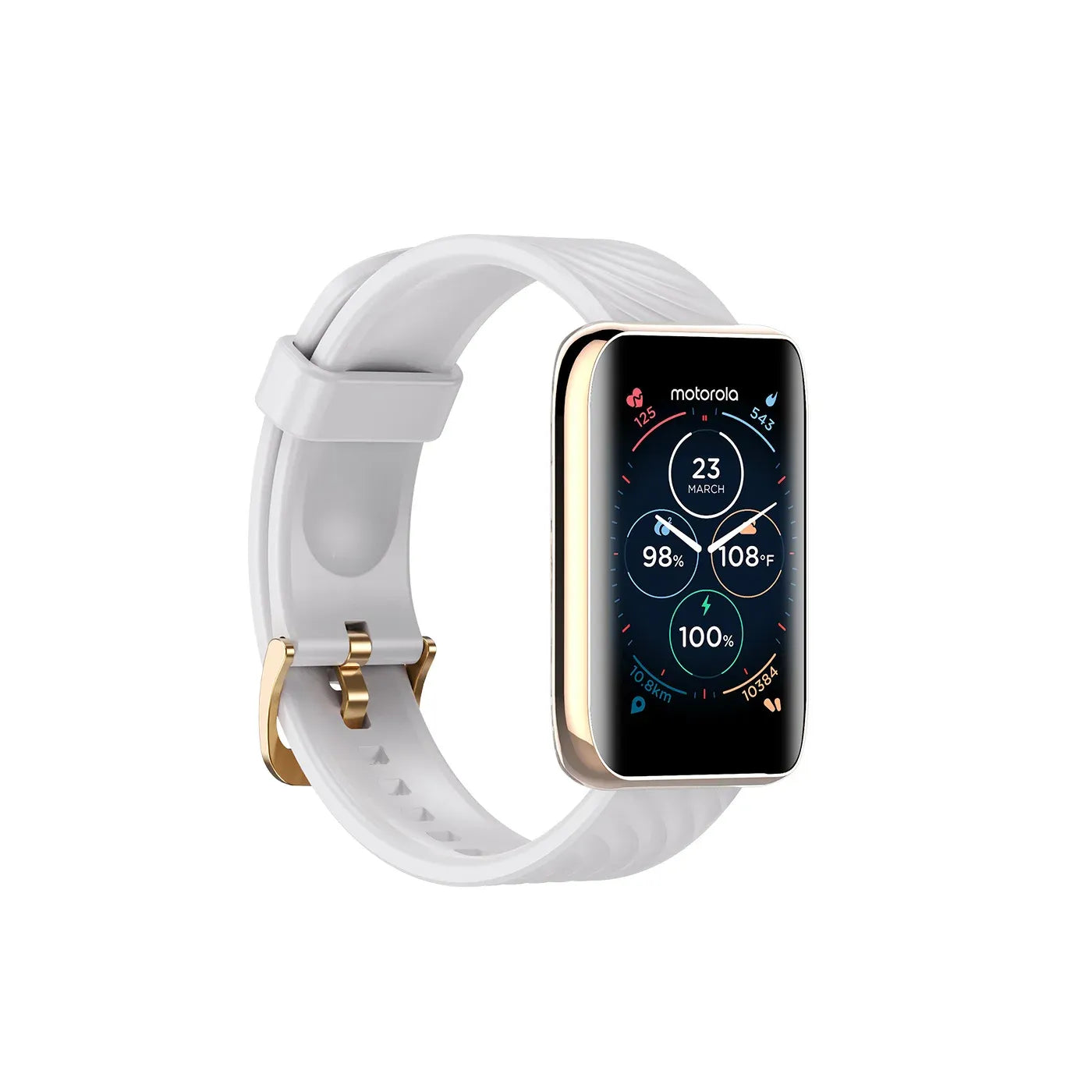 Reloj MOTOROLA Moto Watch 40 39.8 mm Caja de Alumino Blanco