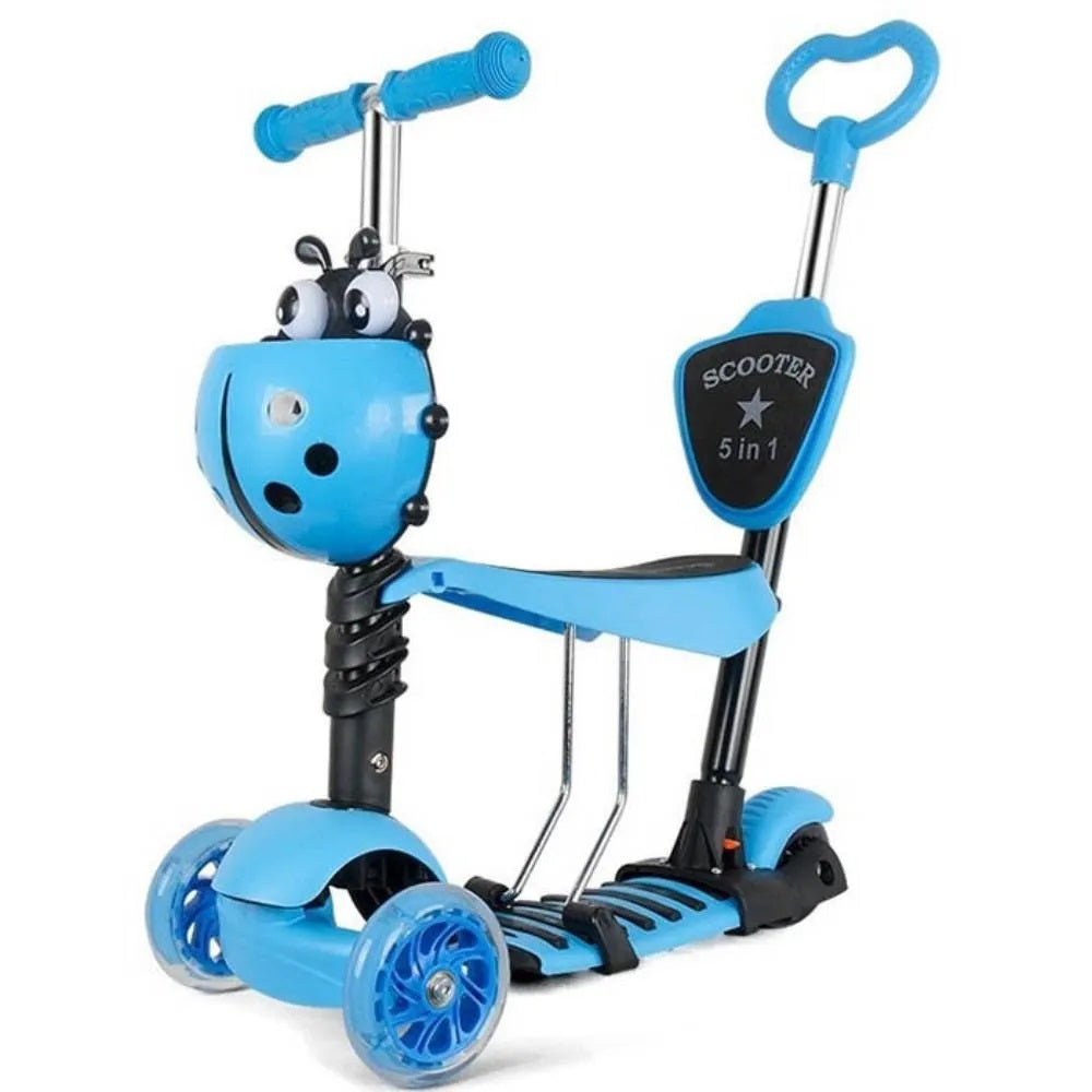 Patineta Scooter para niños 5 en 1 MG5 Mariquita andador y monopatín