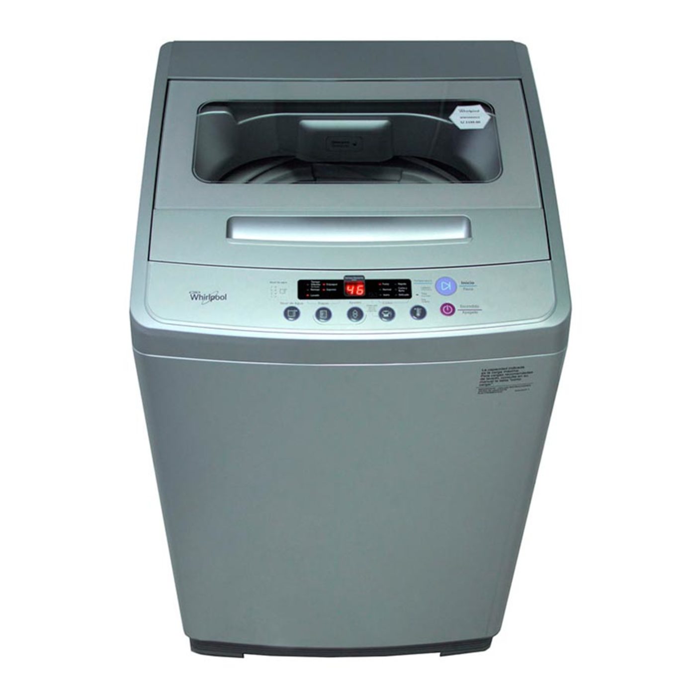 Lavadora Whirlpool automática Carga Superior 10Kg WWI10ASHLS Silver