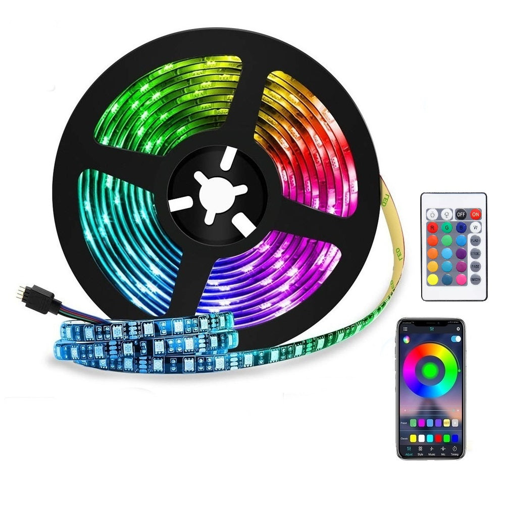 Cinta led RGB 5 metros con bluetooth y control