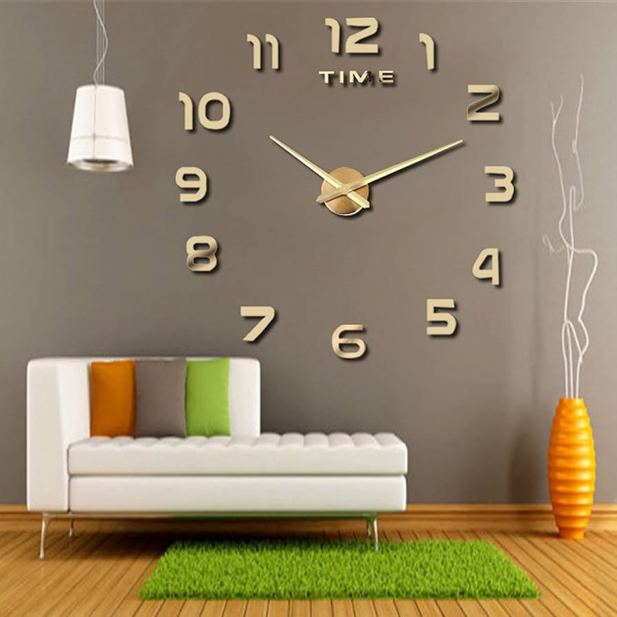 Reloj de pared decorativo para la casa o la oficina 3D adhesivo