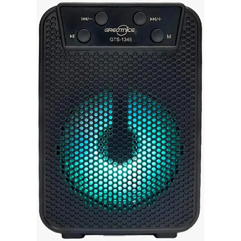 Parlante Portátil GTS-1345 3" Bluetooth con Luces LED y Radio FM