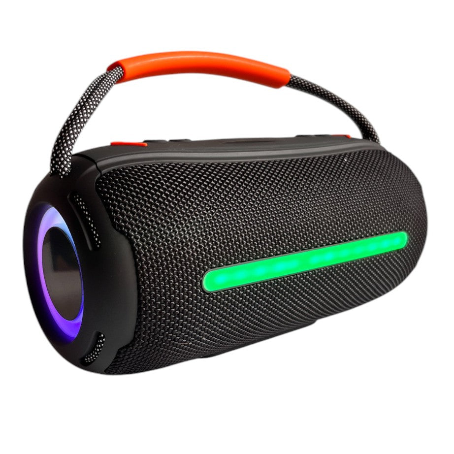 Parlante bluetooth Boombox 360  40W Luces LED y Correa