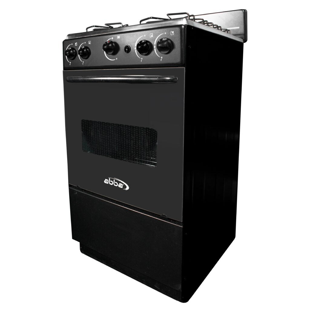 Estufa de Piso ABBA 4 Puestos Con Horno Gas Natural AT101-5 Negro