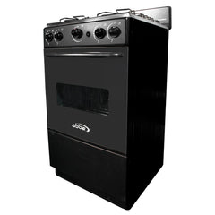 Estufa de Piso ABBA 4 Puestos Con Horno Gas Natural AT101-5 Negro