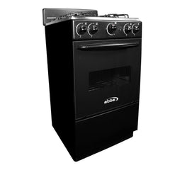 Estufa de Piso ABBA 4 Puestos Con Horno Gas Natural AT101-5 Negro