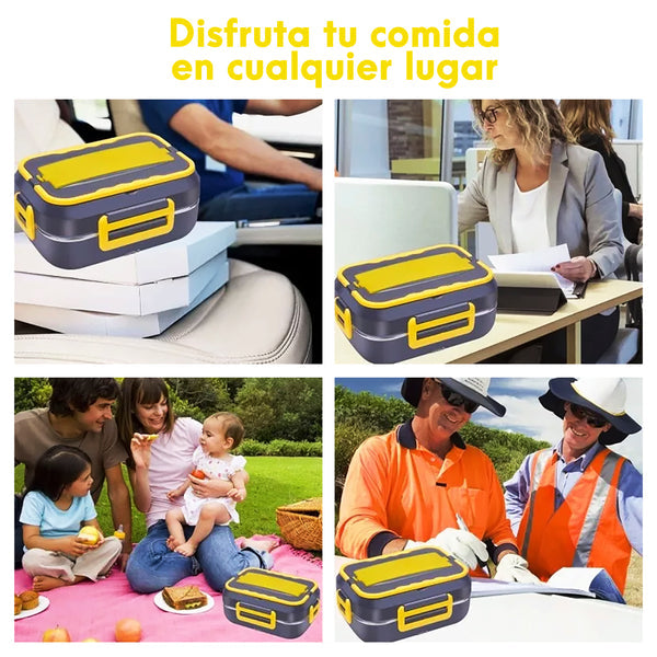 Lonchera Eléctrica Para Carro Y Oficina Porta Comida 110V12V