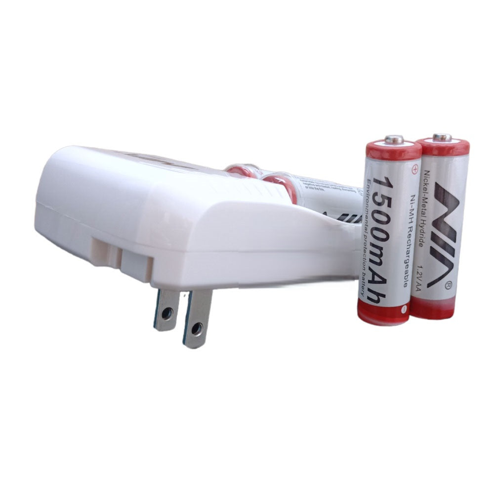 Kit de pilas y cargador AA de 1500mAh NIA