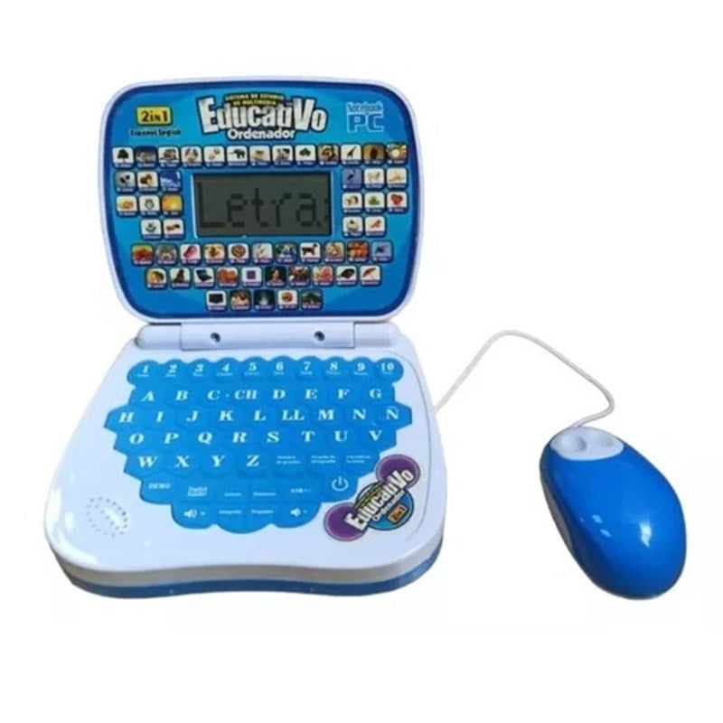 Computador Didáctico Mini Laptop Educativo Inglés y Español