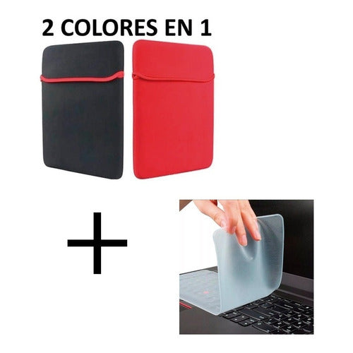 Funda bolso protector para computador con silicona de teclado