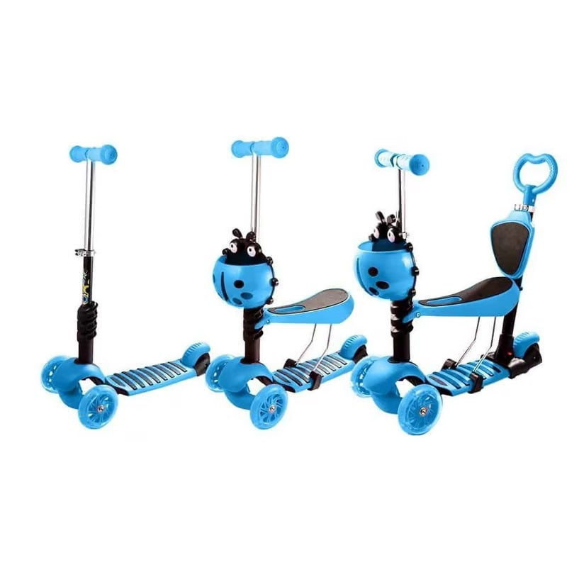 Patineta Scooter para niños 5 en 1 MG5 Mariquita andador y monopatín