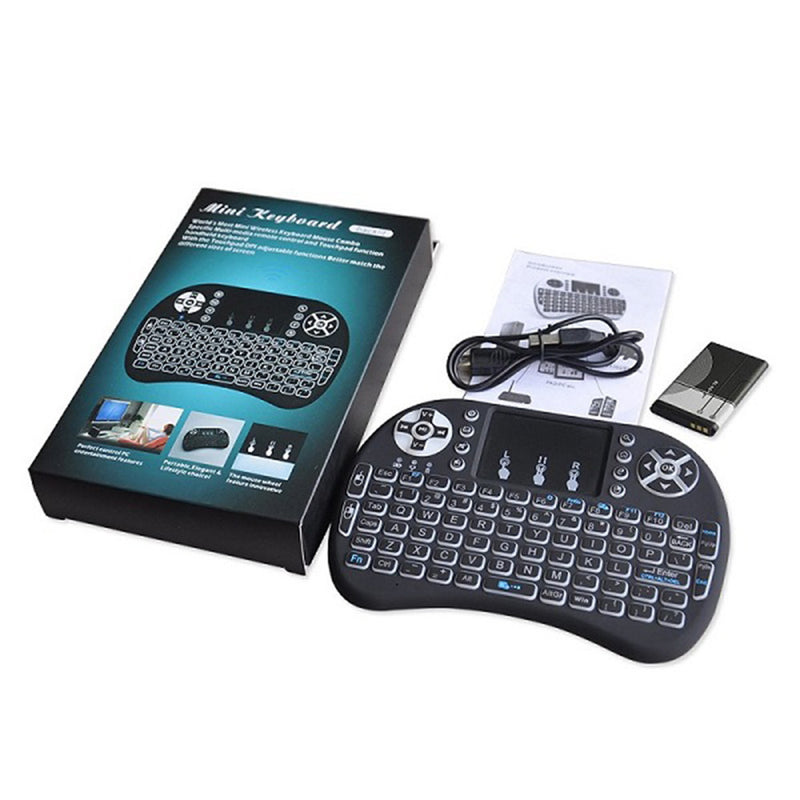 Mini teclado control para TV inalámbrico recargable