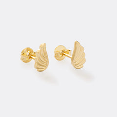 Aretes topos oro laminado 18K Alas 6mm Ref 34060