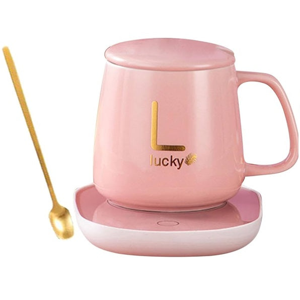 Mug con base calentadora eléctrica para bebdidas y teteros