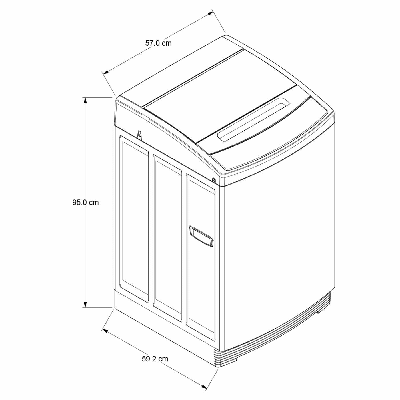 Lavadora Whirlpool automática Carga Superior 10Kg WWI10ASHLS Silver