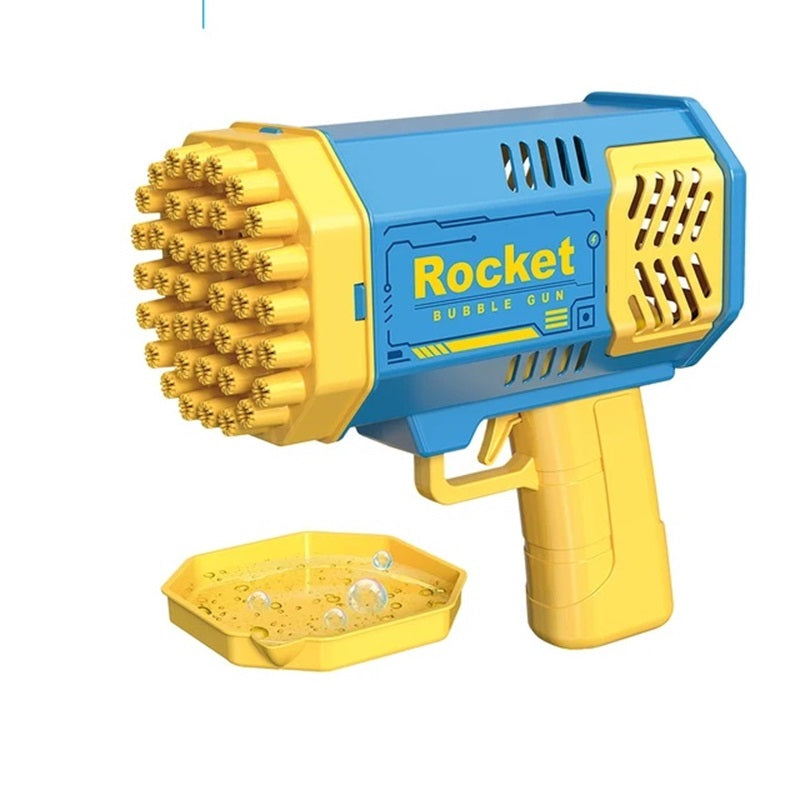 Pistola de burbujas de jabón máquina para niños y niñas Azul