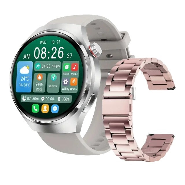 Reloj Smart Watch táctil redondo doble manilla K700 llamadas y deporte