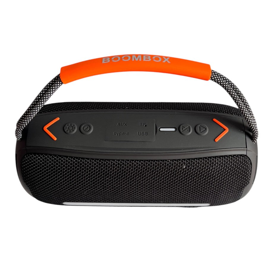 Parlante bluetooth Boombox 360  40W Luces LED y Correa